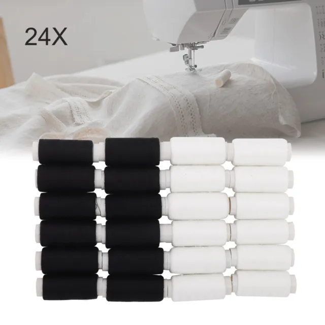 24 axis black and white two color sewing thread industrial machine spool