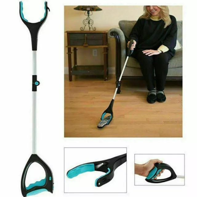 Foldable Pick Up Tool Easy Reach Grab Grabber Stick Extend Reacher