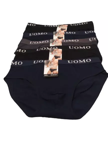 PACK 6 UNIDADES  CALZONCILLOS UOMO  Slip Clásico Algodón CALIDAD Talla L