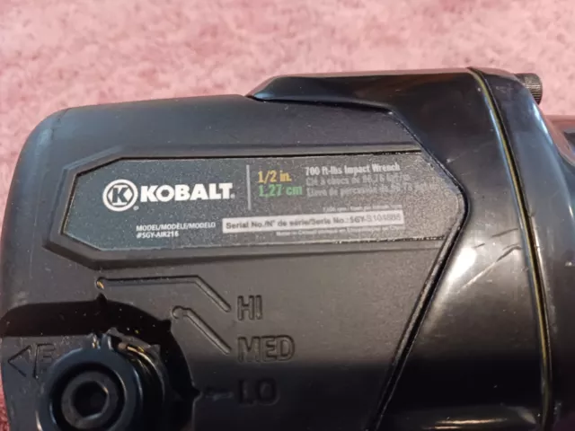 Kobalt 1/2 Drive Impact Wrench. 700 ft-lbs. Very good condition. Variable Speed. 2