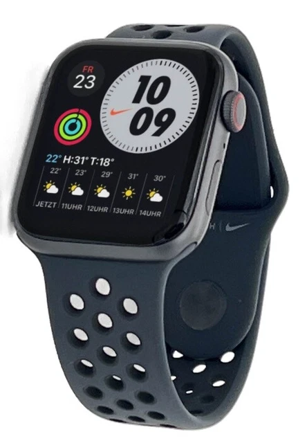 Apple Watch Series SE Nike 40mm Cellular Alu Spacegrau Sportarmband in Anthrazit