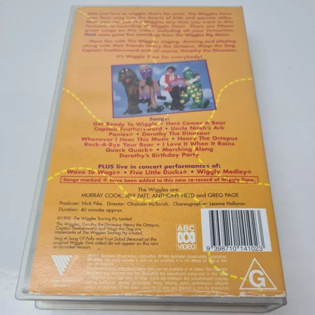 THE WIGGLES WIGGLE time VHS Classic 90’S Australian video $10.95 ...