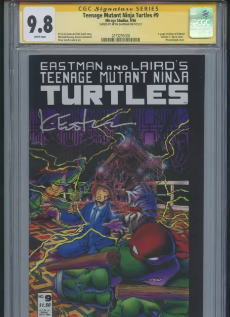 Teenage Mutant Ninja Turtles #9 (1986 Mirage) – CGC Signature Series 9.8 ~