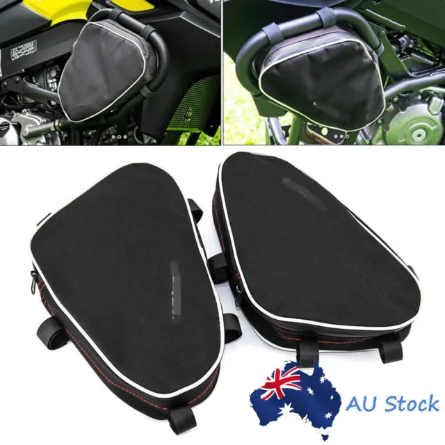 2Pcs Waterproof Bag For Suzuki V-Strom DL650 DL1000 Givi Kappa Frame Crash Bars