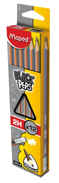 Kit 12 Crayons à Dessin Pro Avec étui & Gomme - Gradations 2H à 8B - Parfait Pour Artistes Et Débutants
