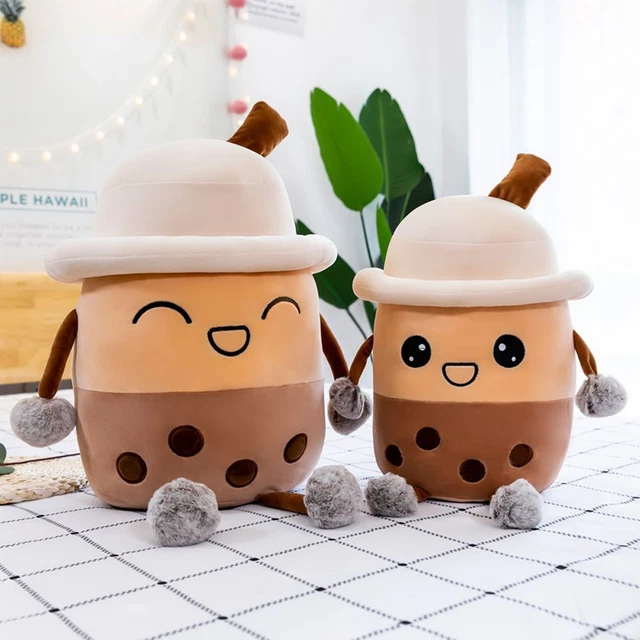 Plushie Bubble Milk Tea Stuffed Doll Pearl MilkTea Plush Toys Boba Cup Pillow