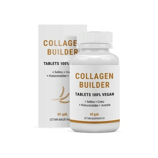 COLLAGEN BUILDER Vegan with zinc, selenium, hyaluron and acerola, 60 tablets
