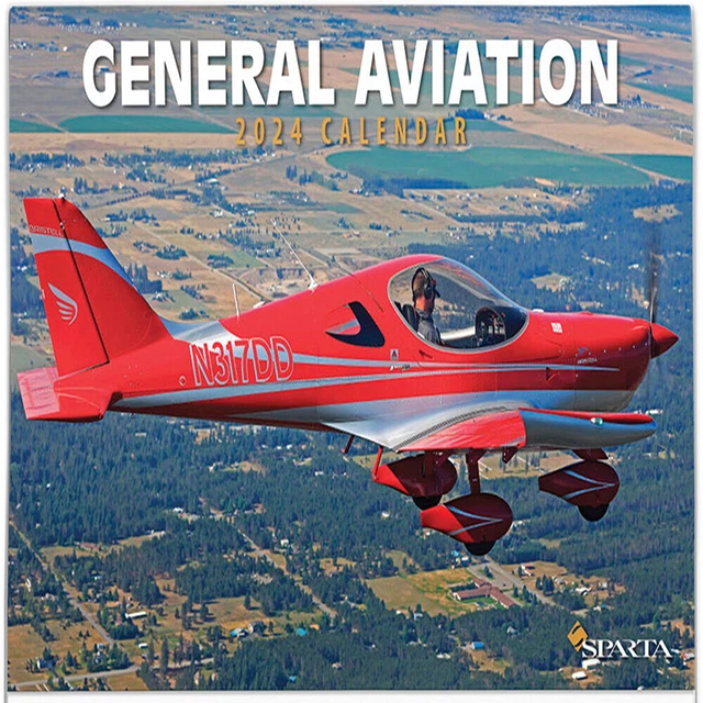 SPARTA CALENDARS, General Aviation Deluxe 2024 Wall Calendar 19.95