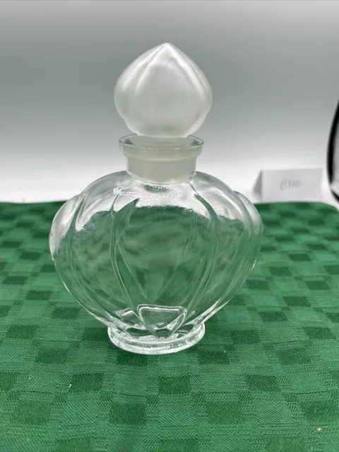 Vintage AVON Clear Glass Cologne Perfume Bottle 6” 1940’s