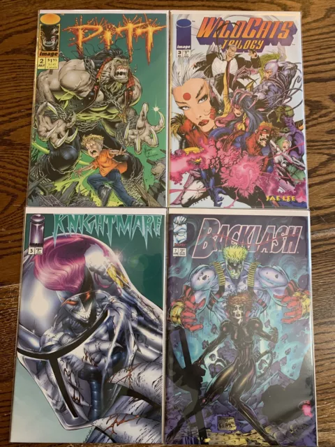 IMAGE comics lot of (4) PITT,backlash,wildcats,knightmare