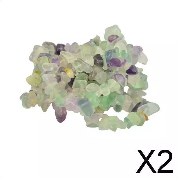 2X 34 inch/ Strand Jewelry DIY Findings Natural Rainbow Fluorite