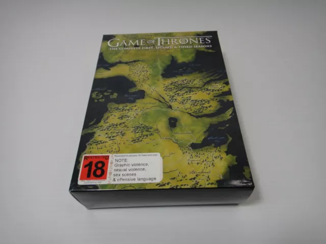 Game Of Thrones Season 1 2 3 Box Set DVD Region 4 Fantasy Vikings TV Series