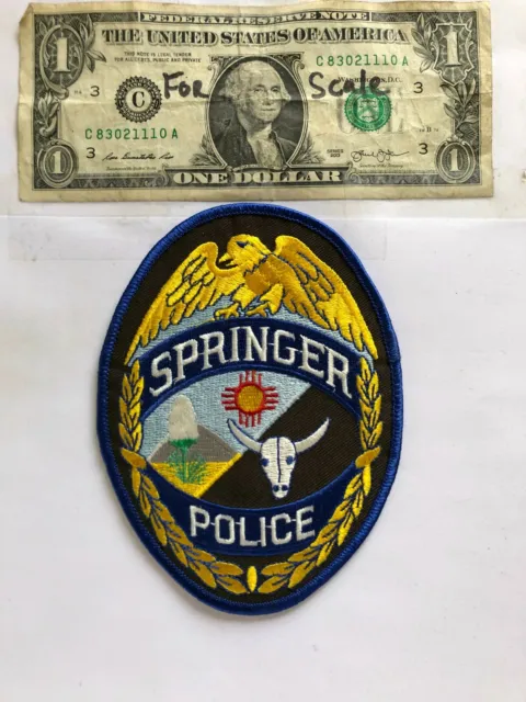 Springer New Mexico Police Patch Un-sewn great condition