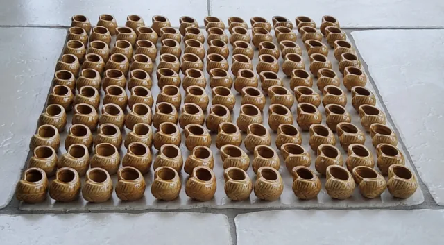 Superbe Lot de 123 coquilles d'escargot céramique  + Plateau Inox 3 Douzaines