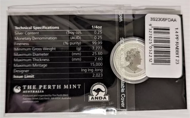 2022 SYDNEY MONEY EXPO SHOW SPECIAL YEAR OF THE Rabbit 1/4oz SILVER COLORED COIN 3