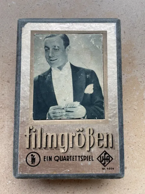 1930er Jahre UFA FILMGRÖSSEN EIN QUARTETTSPIEL VOLLSTÄNDIG 48 Karten 4954