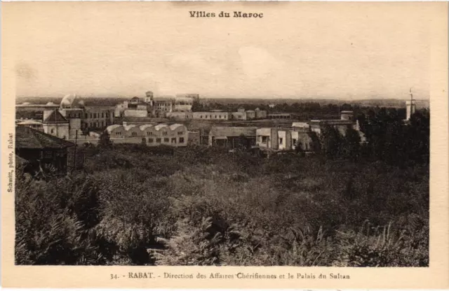 CPA AK MOROCCO RABAT - Directorate of Cherifian Affairs and the Palace (93438)