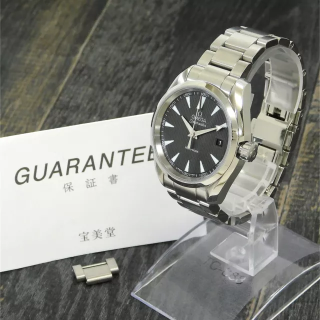 OMEGA Seamaster AQUA TERRA 231.10.39.60.06.001 S. Orologio da uomo al quarzo acciaio #W288