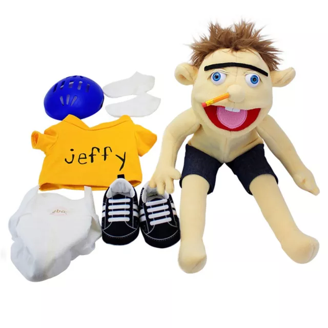 Jeffy Puppet Doll Plush Toy Fabric Polyester Cotton Non Woven Handmade Kids Gift