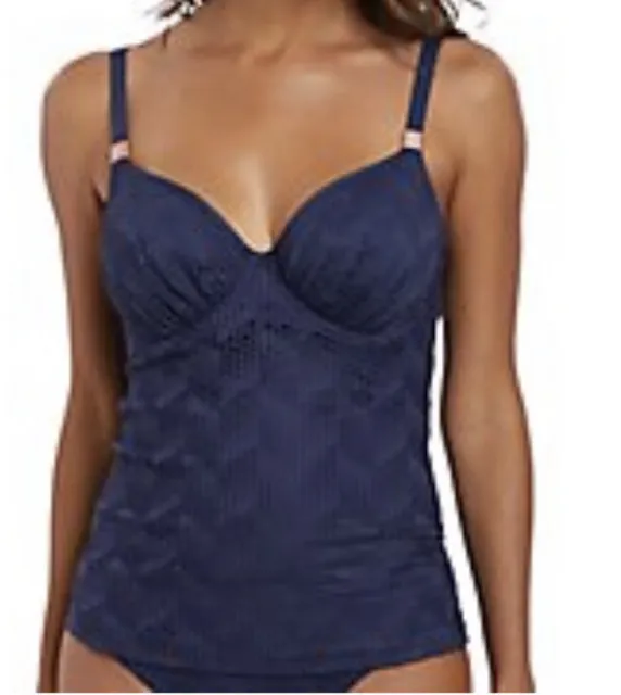 Fantasie Marseille Tankini TOP Color twilight size US36DD NEW WITH TAGS