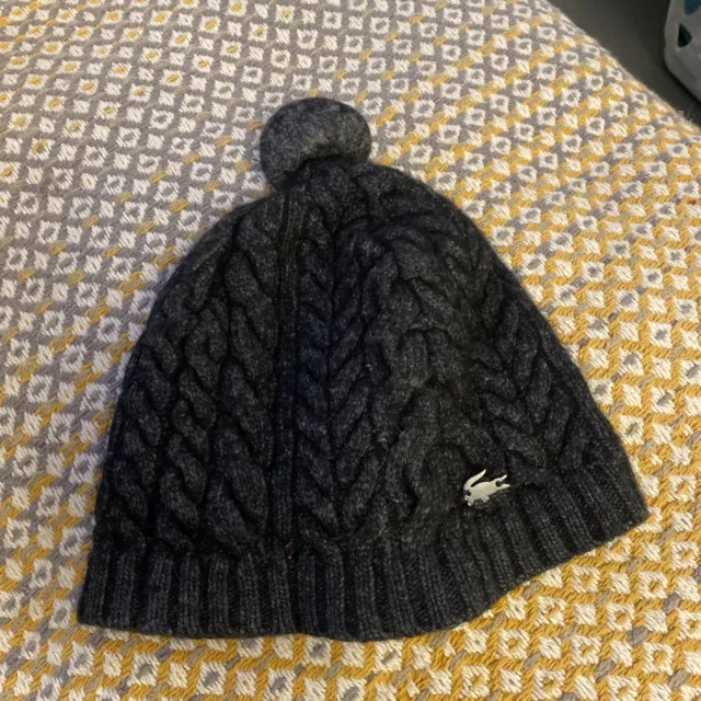 Lacoste bobble hat shop