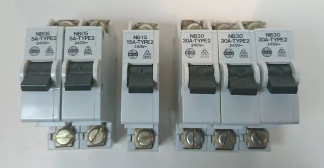 Wylex NB Serie MCB - NB05 5 Ampere - NB15 15 Ampere - NB30 30 Ampere - NB40 40a BS3871