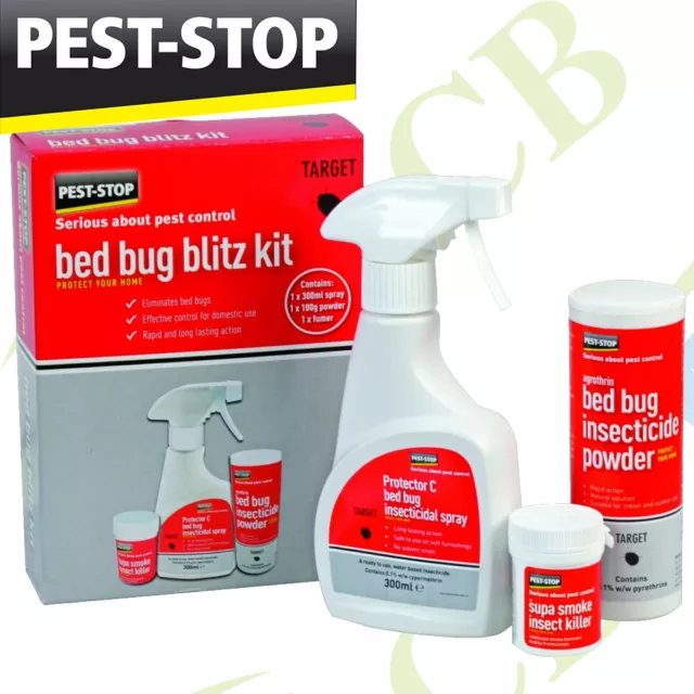 Bed Bug Treatment Kill Bed Bugs Killer Blitz Kit Fogger Spray Powder