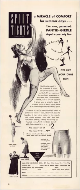 Vintage Corset Girdle Advertisement Ad on Glass Wood Frame RARE