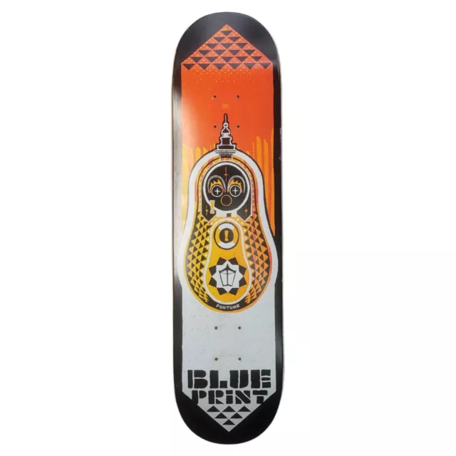 Blueprint 7.75" Skateboard Deck + Griptape - Orange/Black - EX DISPLAY