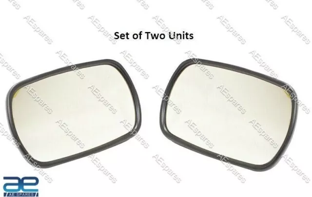 For JCB Part 3cx Mirror Head Pair Curved Glass 123/04970 334/E0829 331/63982 New