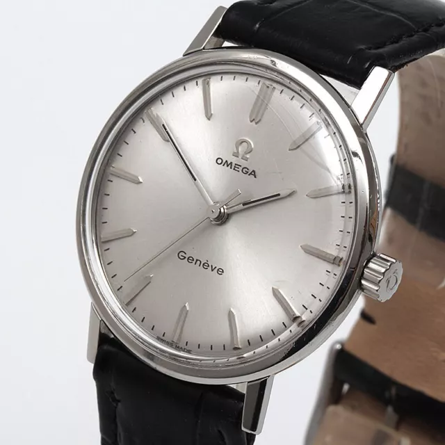 Omega Genève antike klassische Herrenuhr von 1966 - Guter Zustand - Ref. 131.019