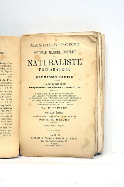 Guide du naturaliste préparateur de Guillaume Capus