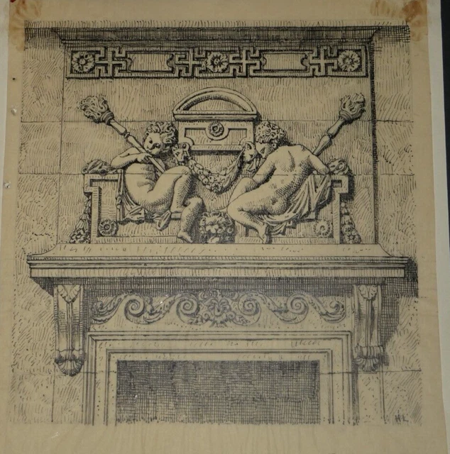 Dessin Original Signé Henri Laffillée - Résurrection De Proserpine, Musée De Rome