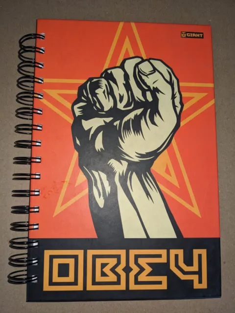 Shepard Fairey OBEY GIANT Journal Spiralbindung  ( from 2003!) note book banksy