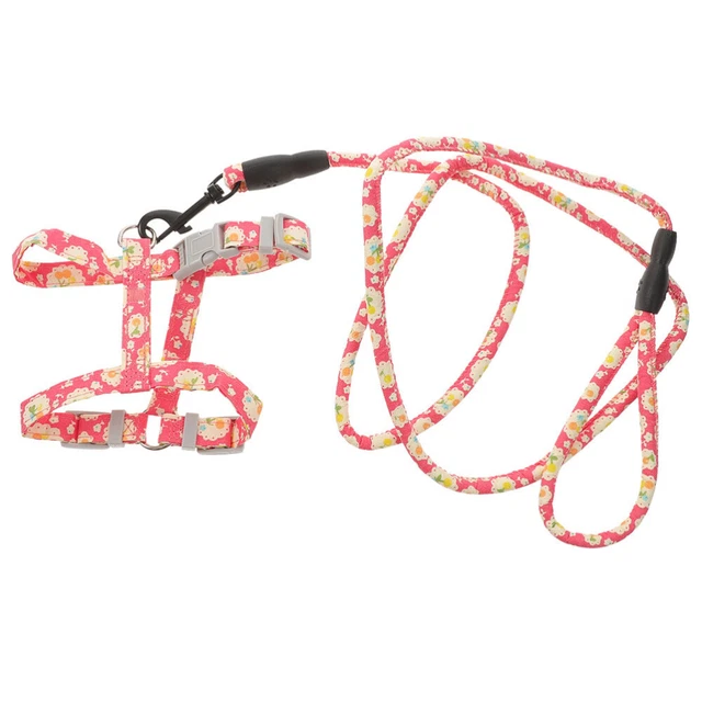Cable exterior al aire libre y correa ajustable gato mascota cuerda de lino
