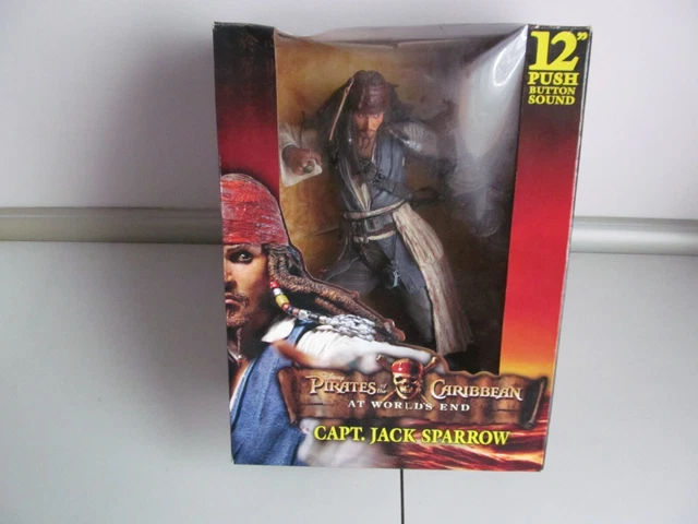 DISNEY PIRATES OF the Caribbean Capt Jack Sparrow at Worlds End 12" £36 ...
