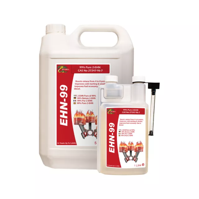 HYDRA EHN-992-ETHYLHEXYL NITRATE Fuel Additive - 50ml treats 50 litres  £14.25 - PicClick UK