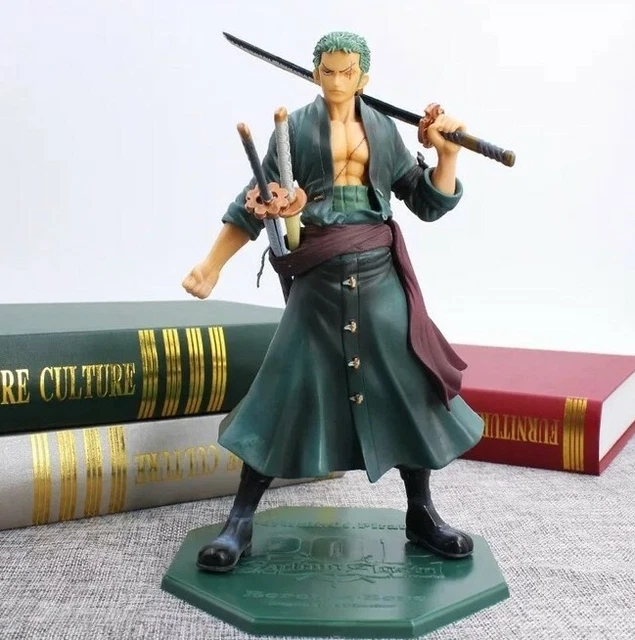 Figurina One Piece Roronoa Zoro 35cm - Statua Da Collezione Deluxe, PVC, Manga