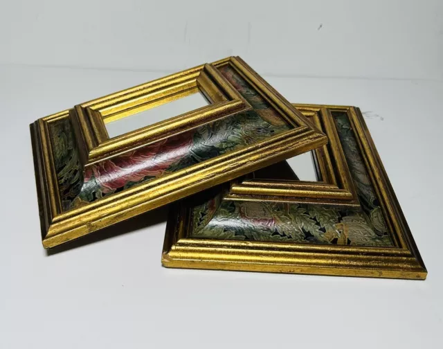 Small Ornament Storage Box Nice Indian Mirror Fitted Work