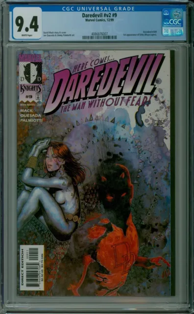Daredevil #9 CGC 9.4 NM 1st ECHO mint white pages Marvel comics 4086876007