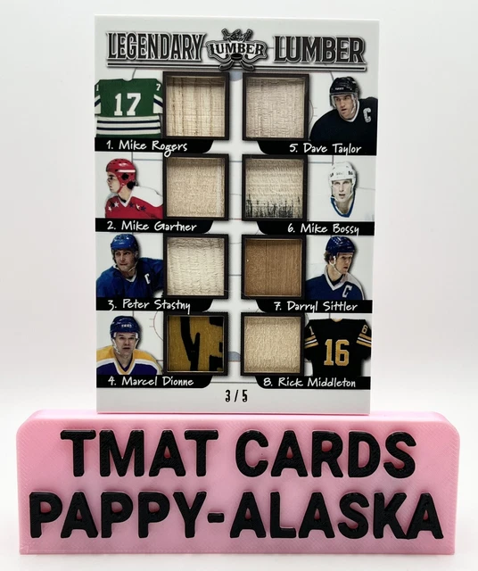 2021-22 Leaf Lumber DIONNE SITTLER BOSSY + 3 Legendary Lumber LLS-9.  SN 3/5
