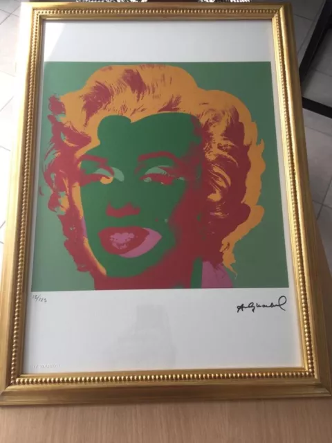 Andy Warhol  Litografia firmata e numerata a mano, certificato di autenticità
