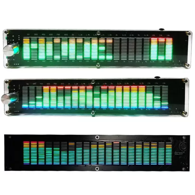 Music Spectrum Indicator DSP EQ VU Meter Audio Level LED Display USB Set