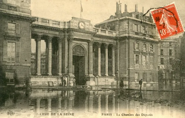 *33709 cpa Paris - crue de la seine 1910 - La Chambre des deputies