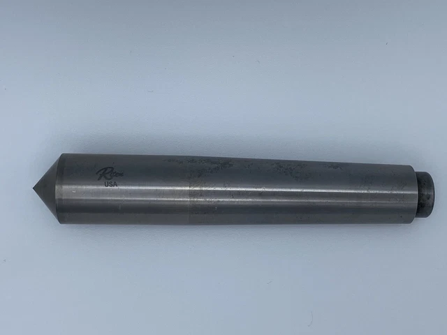 Riten Custom Order Carbide Tipped Dead Center, 3MT, Lathe Tool, Made In USA!