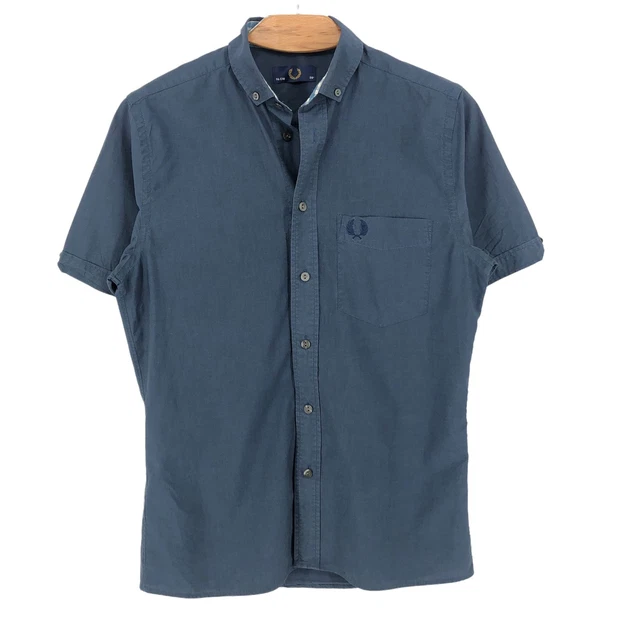 Chemise en sergé brossé à carreaux écossais - Vert gazon | Chemises Pour Homme | Chemises Casual & Chemises Designer | Fred Perry FR