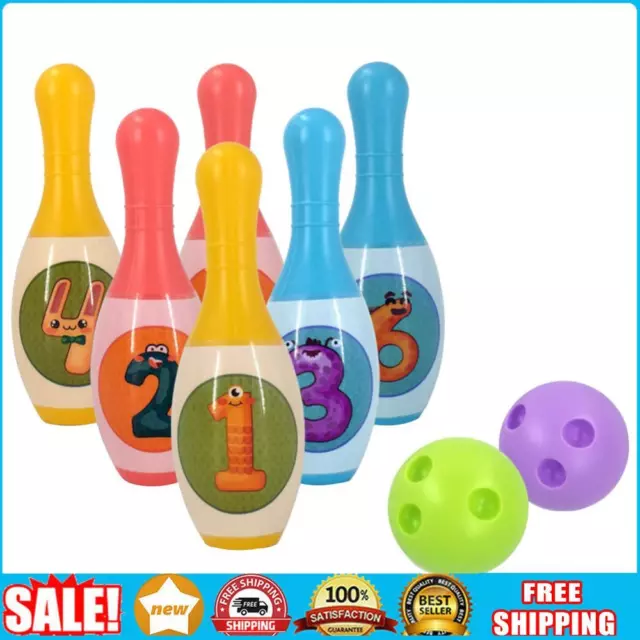 Set palla da bowling bambini, bellissimo set da bowling mini giocattolo, gioco conico per bambini B