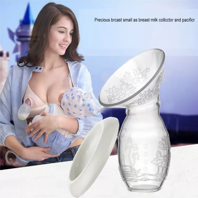 Silicone Baby Breastfeeding Manual Breast Milk Pump Collector Feeding Suction
