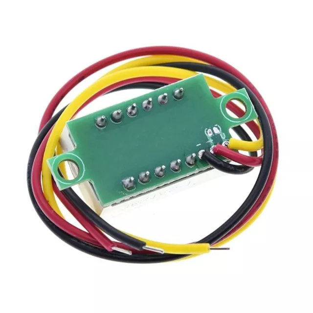 3PCS DC 0-100V Mini Digital Voltmeter 0.36 Inch 3 Color Red Green Blue LED Displ 3