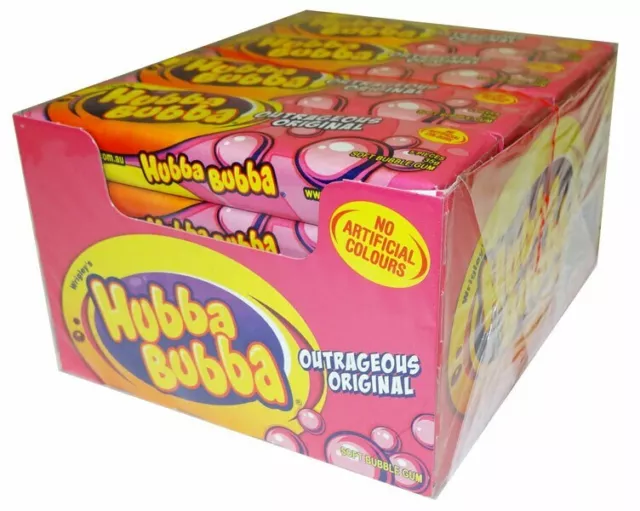 Hubba Bubba Soft Bubble Gum - Outrageous Original (20 pack Display Unit)